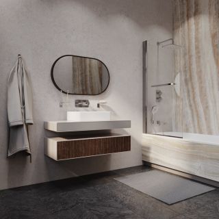 Встраиваемый смеситель с двумя выходами IDDIS Slide Push Control SLISBBTi67 хром